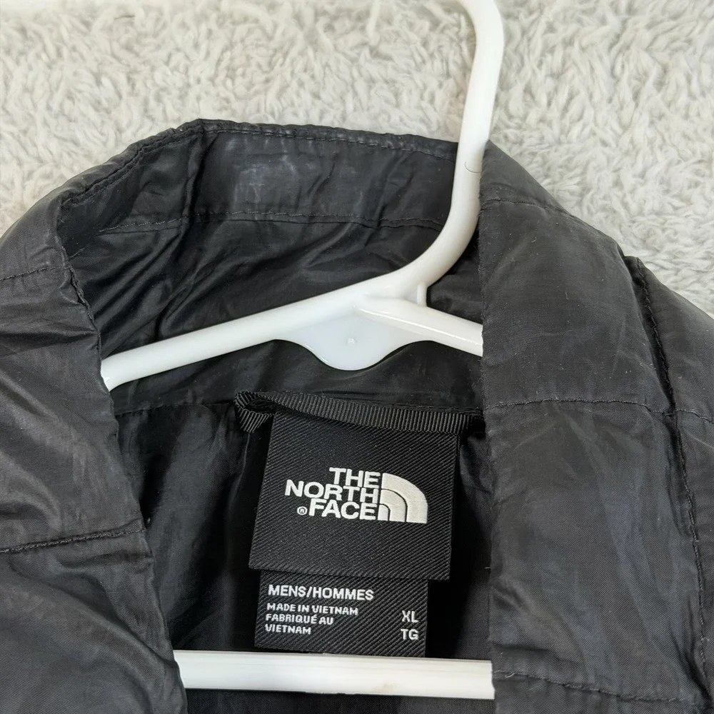 The North Face Vest Mens XL Black ThermoBall Insulated Lined Quilted Puffer